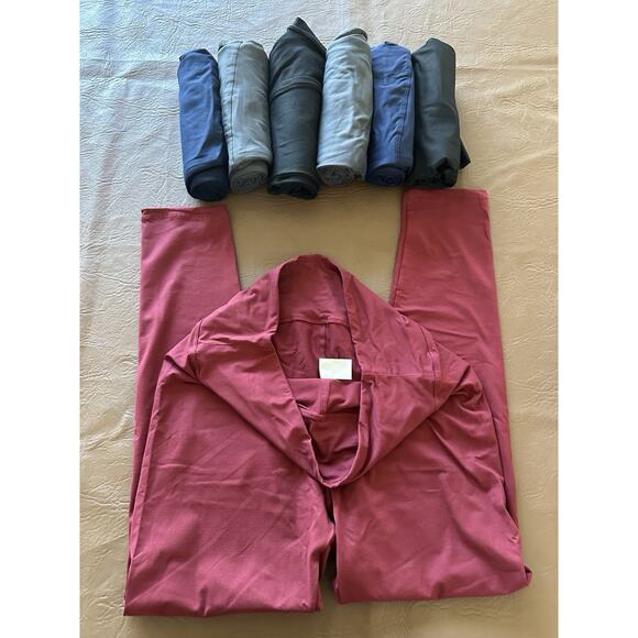 7 Pack High Waisted Leggings for Women Size XL - Picture 4 of 5